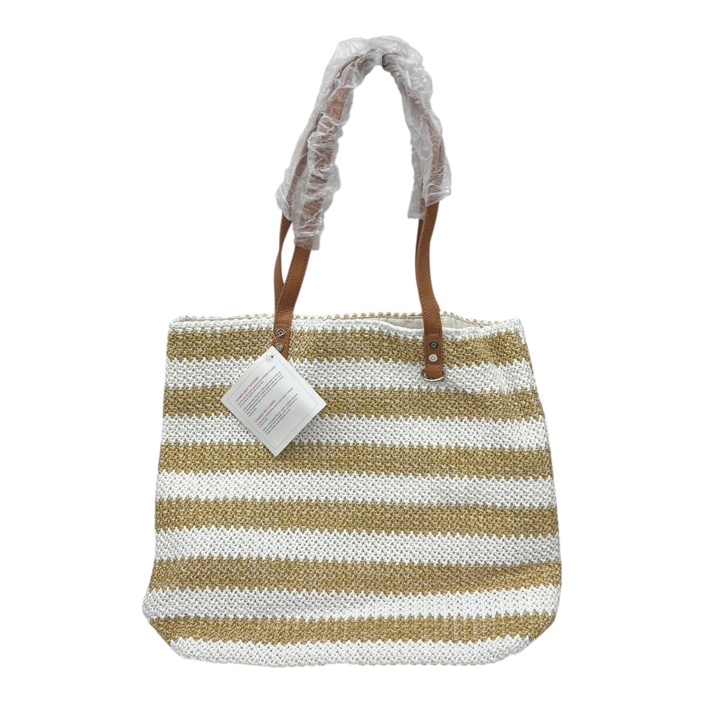 Tote By Thirty One In Cream & Tan, Size:Large