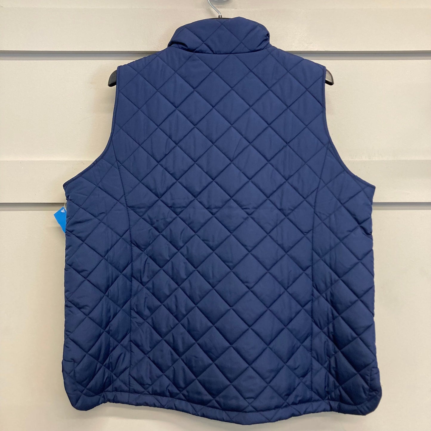 Vest Puffer & Quilted By Lands End In Navy, Size:1X