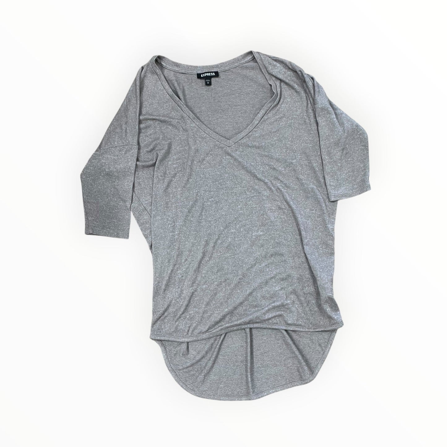 Top 3/4 Sleeve By Express In Brown, Size:S