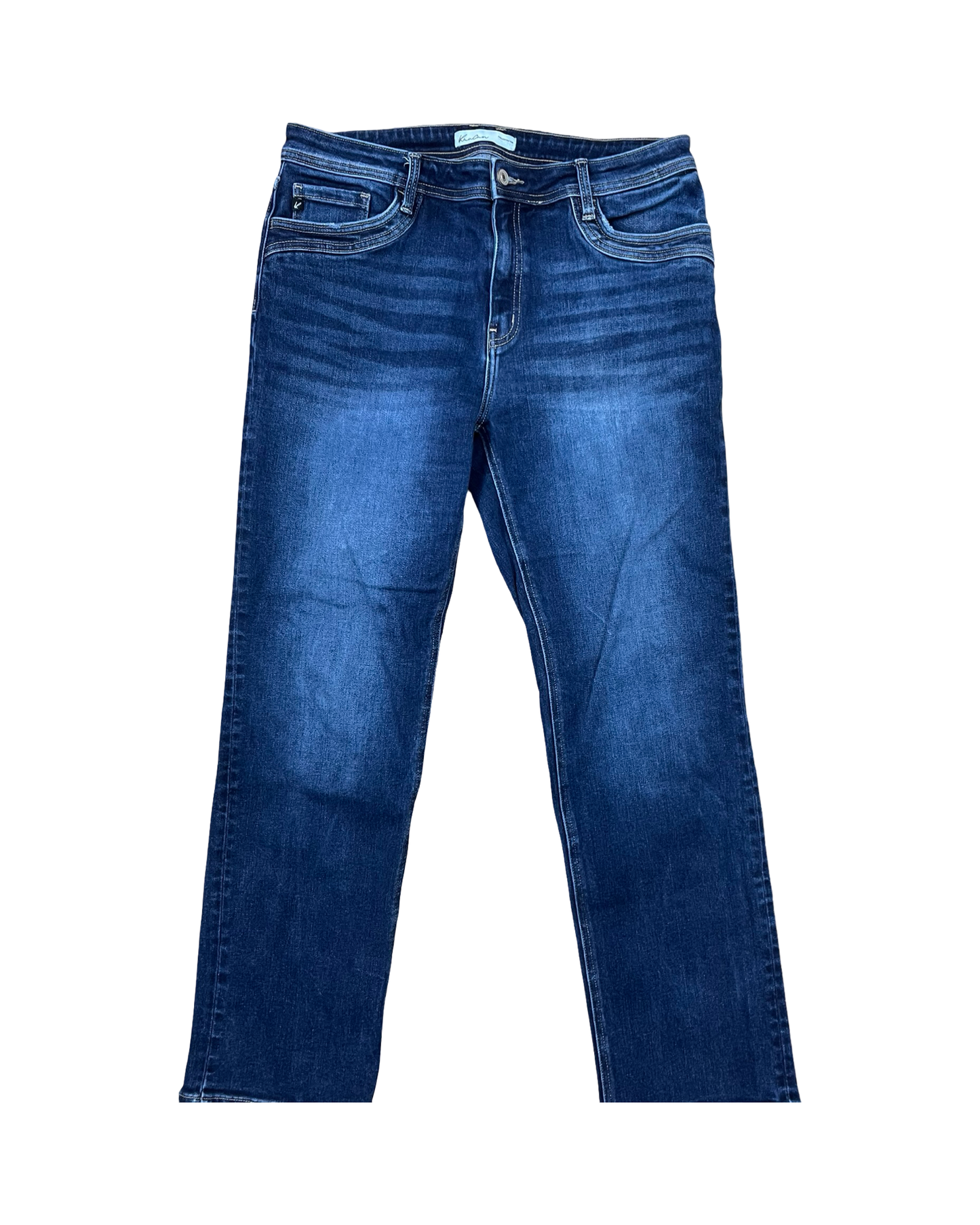 Jeans Straight By Kancan In Blue Denim, Size:12