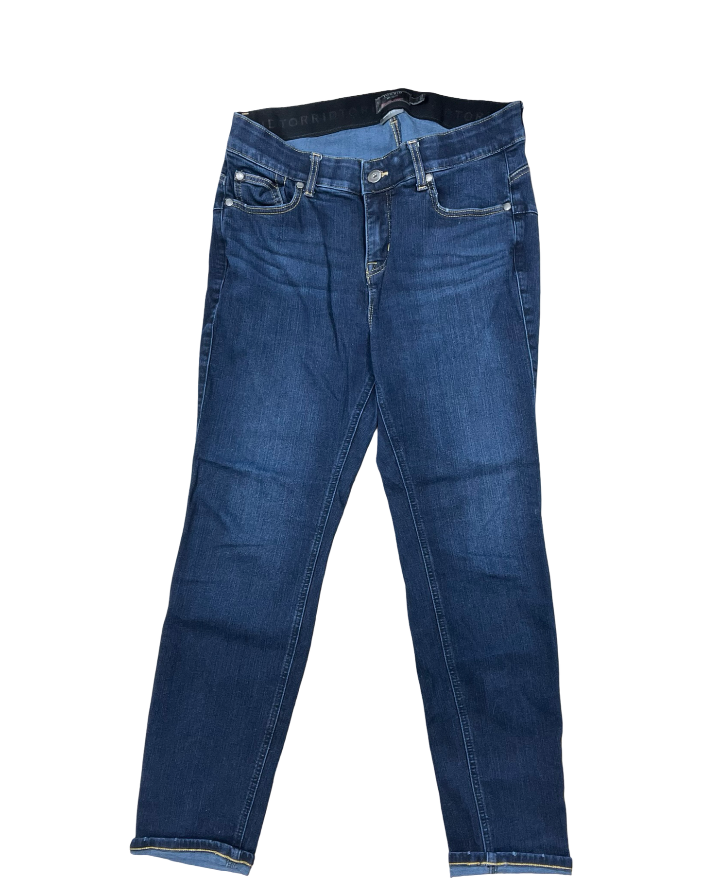 Jeans Straight By Torrid In Blue Denim, Size:14P