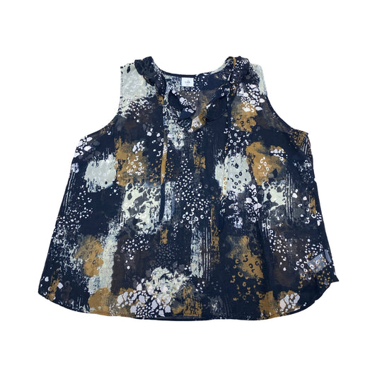 Top Sleeveless By Cabi In Multi, Size:Xxl