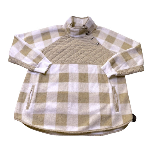 Jacket Fleece By Abercrombie And Fitch In Checkered Pattern, Size:Xl