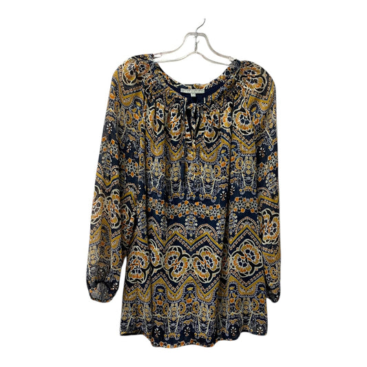 Top Ls By Daniel Rainn In Blue & Orange, Size:1X