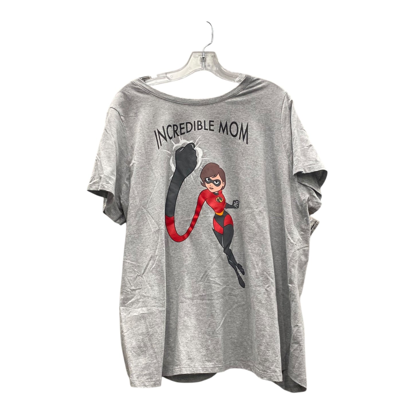 Top Ss Basic By Pixar  In Grey, Size:2X