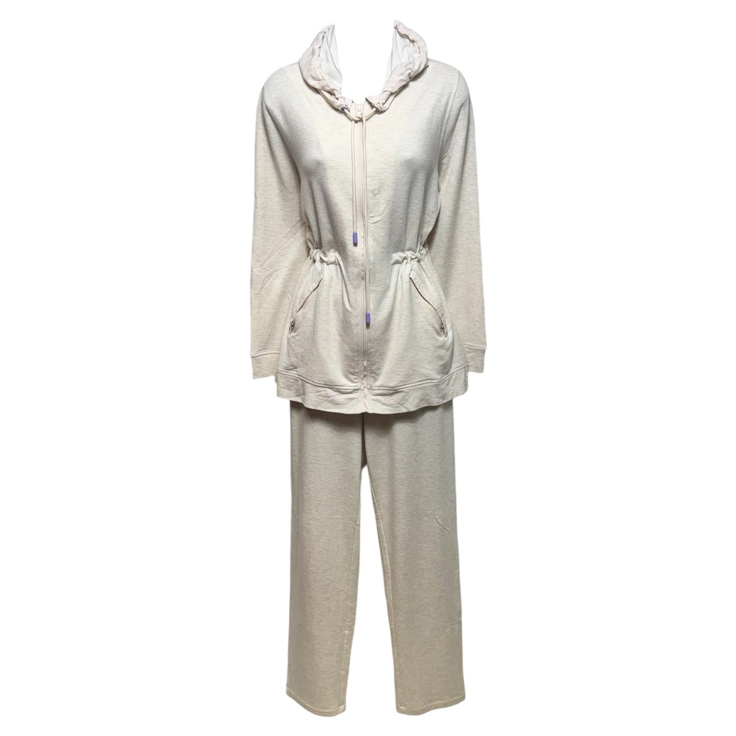 Lounge Set Pants By Soft Surroundings In Cream, Size: S