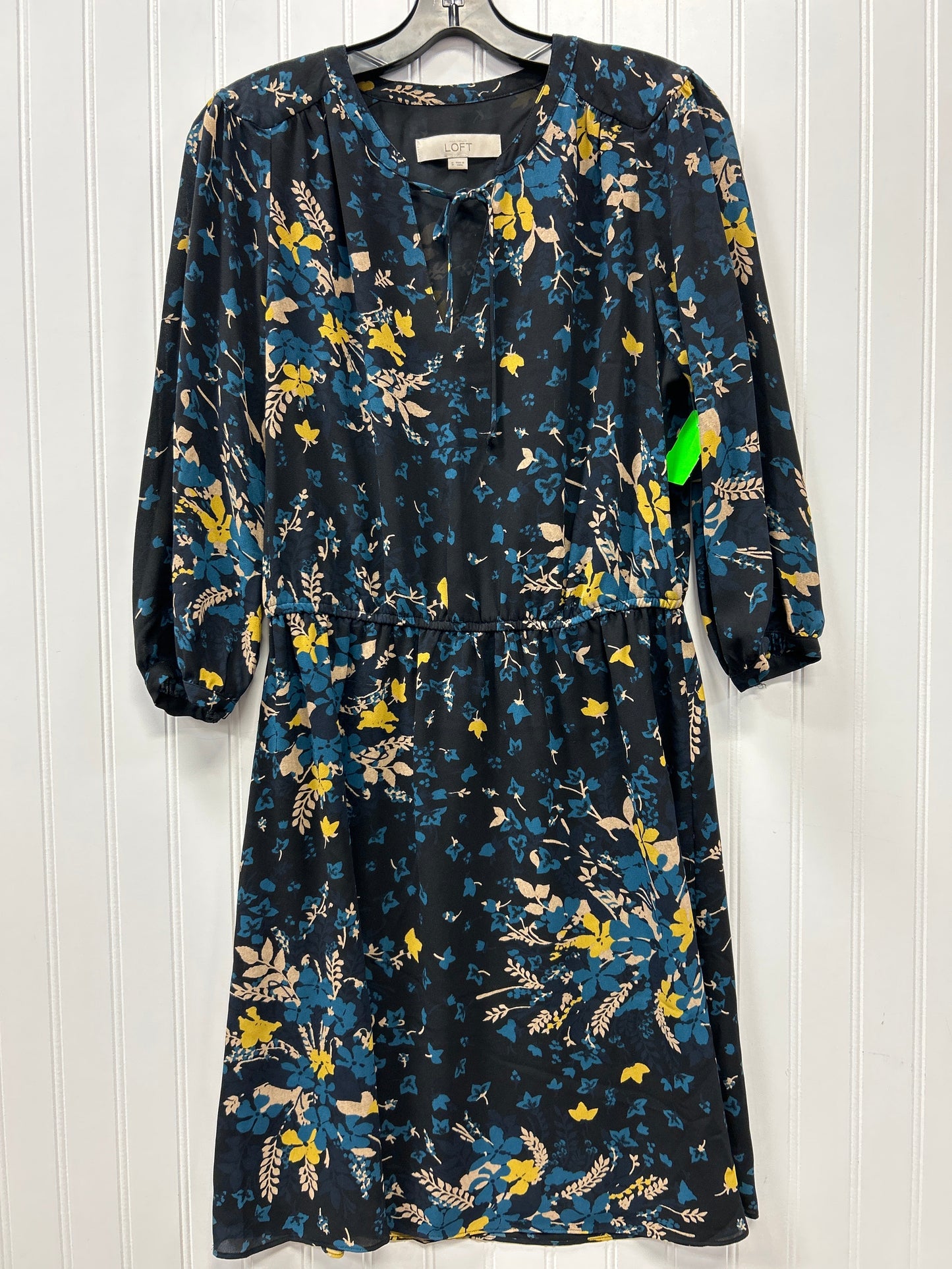 Dress Casual Midi By Loft In Floral Print, Size:S