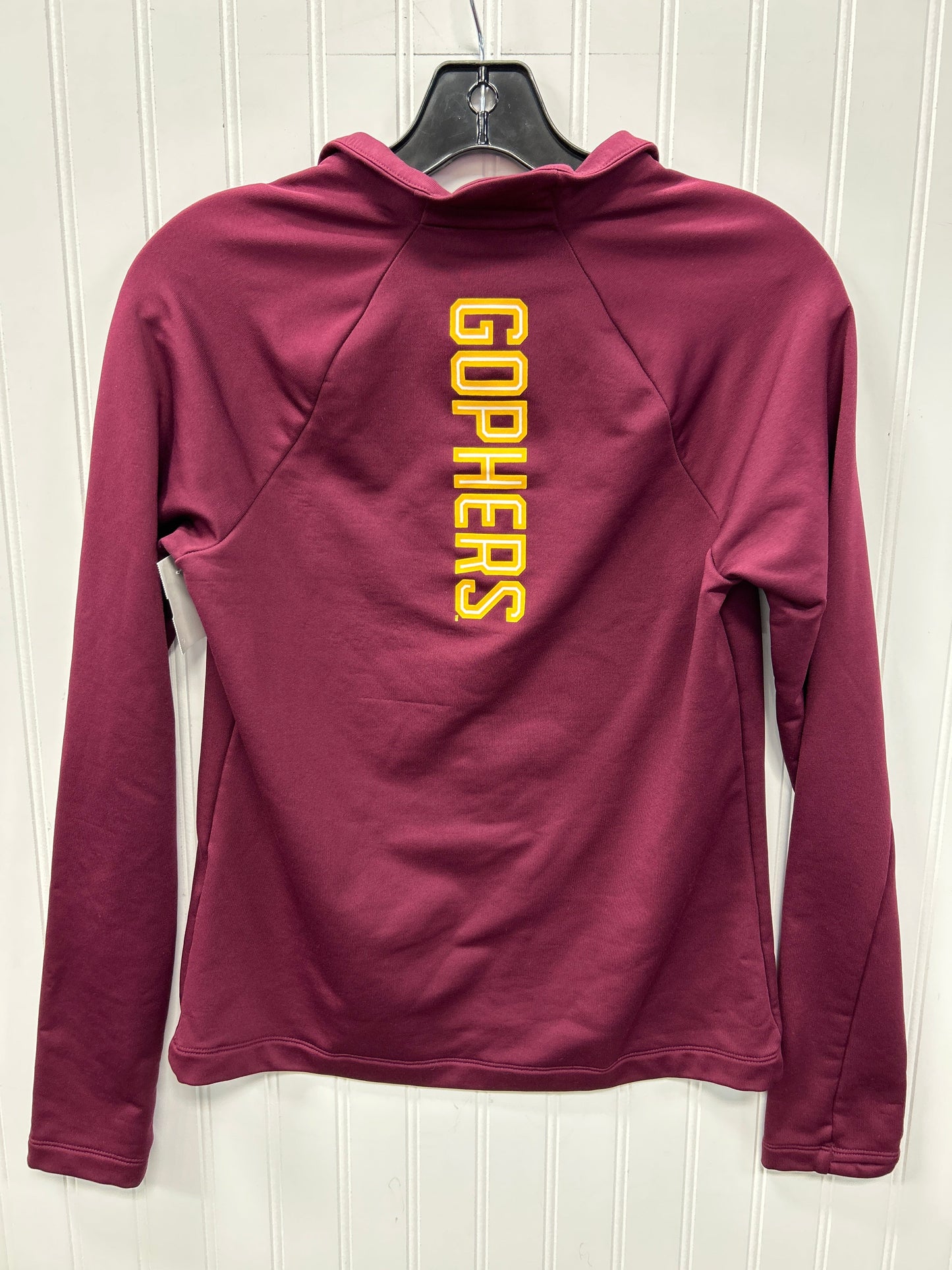 Athletic Top Ls Collar By Under Armour In Red, Size:S