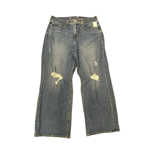 Jeans Wide Leg By Old Navy In Blue Denim, Size:12P