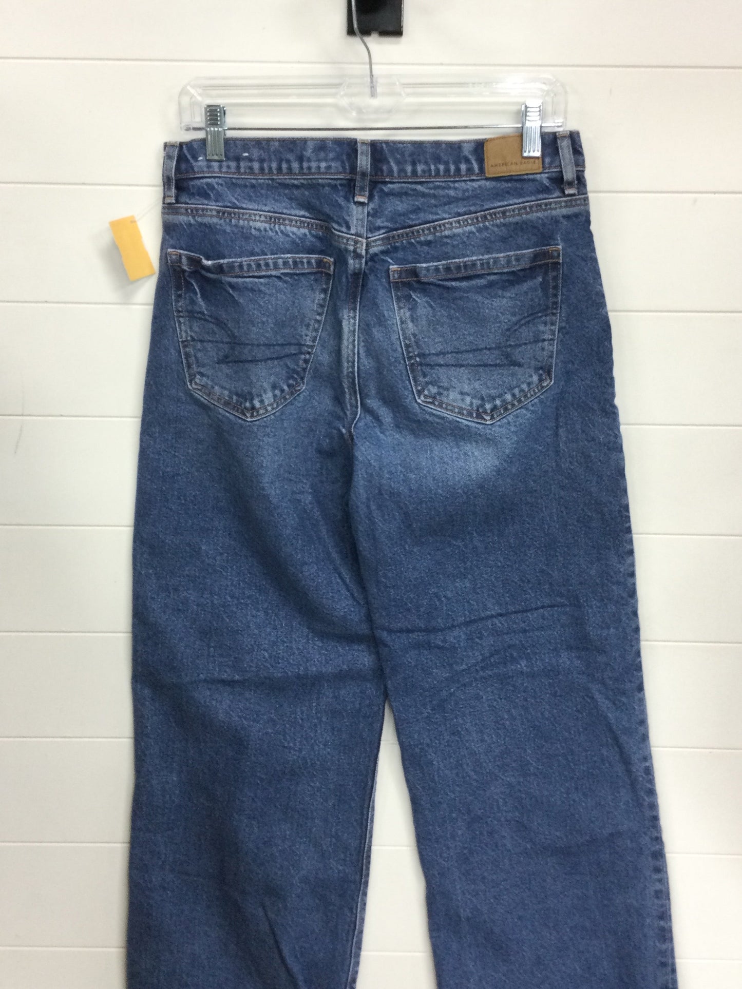 Jeans Straight By American Eagle In Blue Denim, Size:6