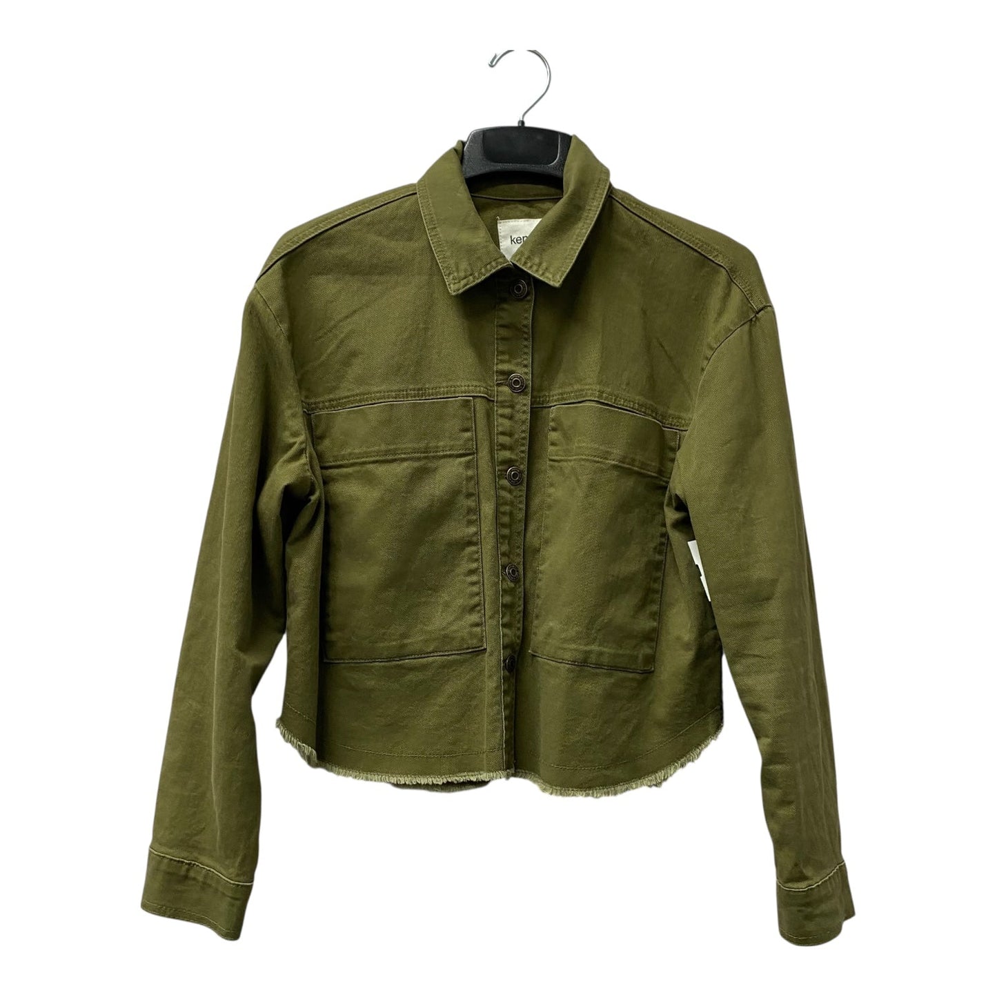 Jacket Denim By Kensie In Green Denim, Size:M