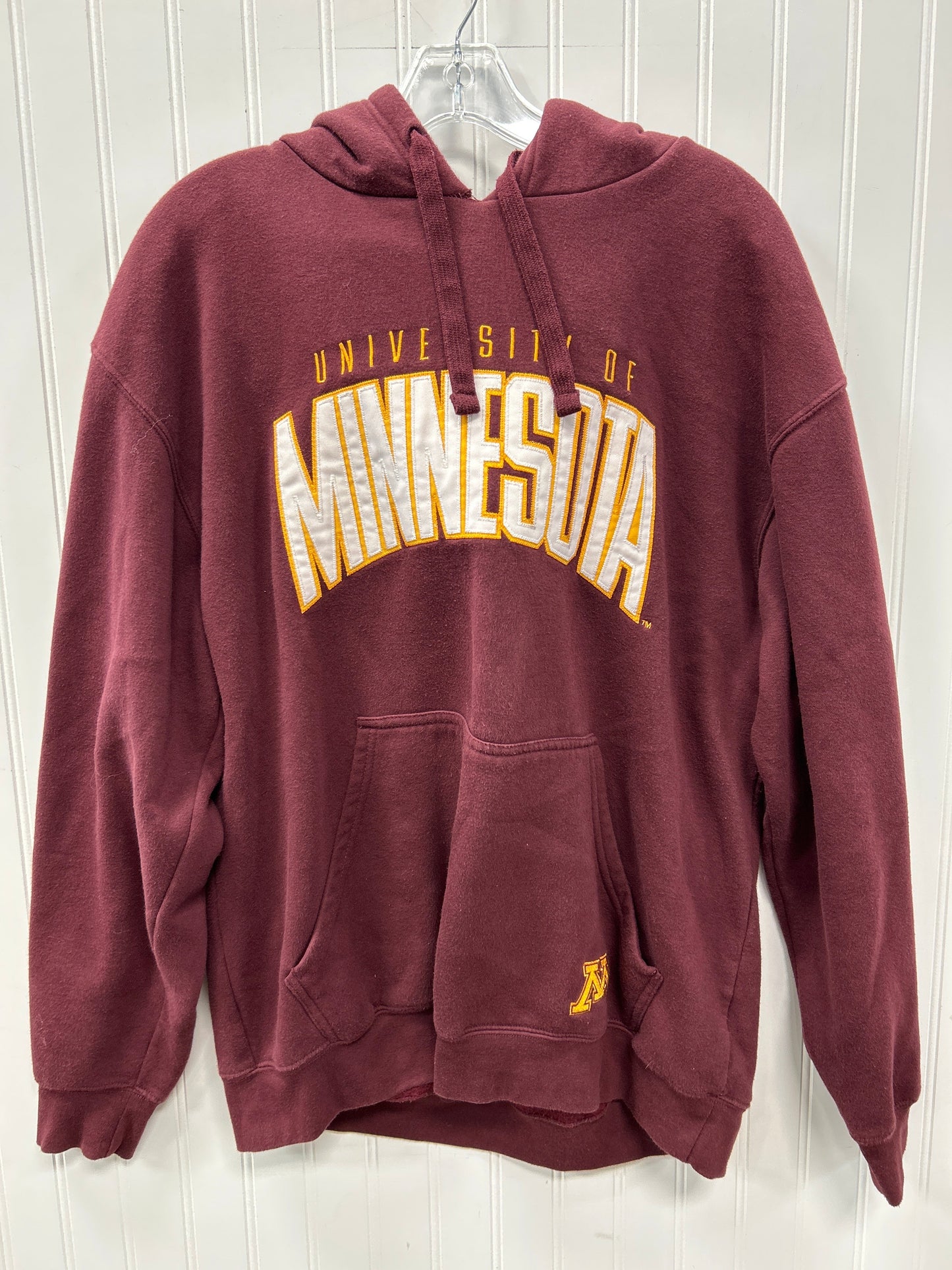 Sweatshirt Hoodie By Champion In Maroon, Size:L