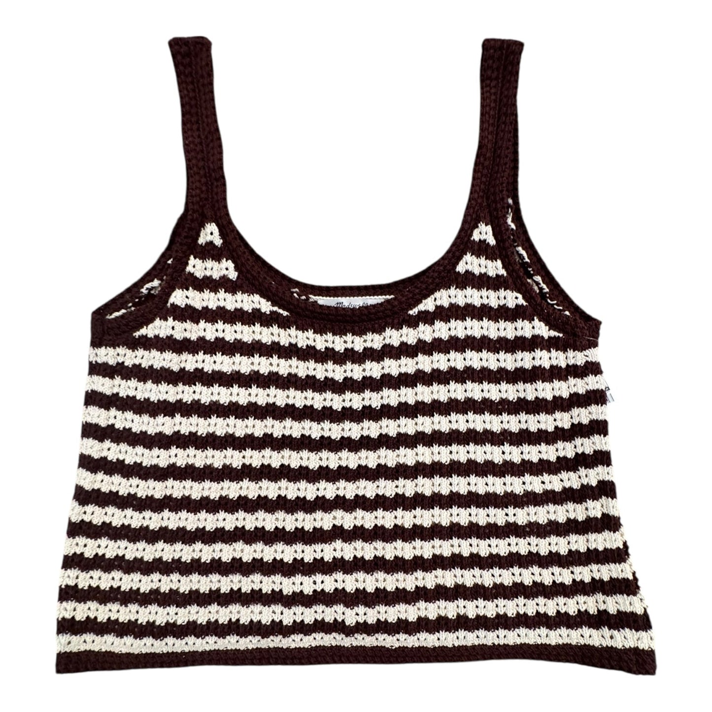 Top Sleeveless By Madewell In Striped Pattern, Size:M