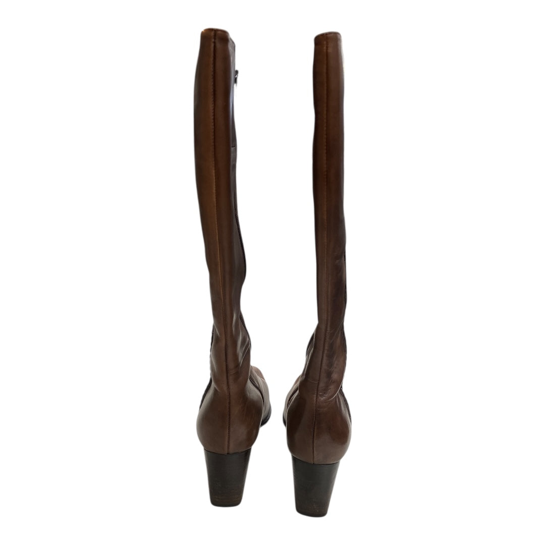 Boots Mid-Calf Heels By St Johns Bay In Brown, Size:8.5