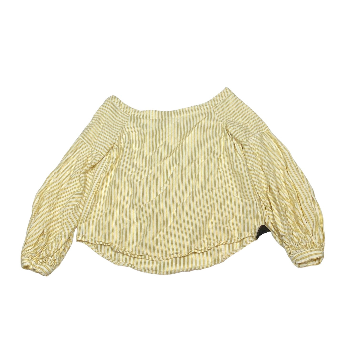 Top Ls By Maeve In White & Yellow, Size:S