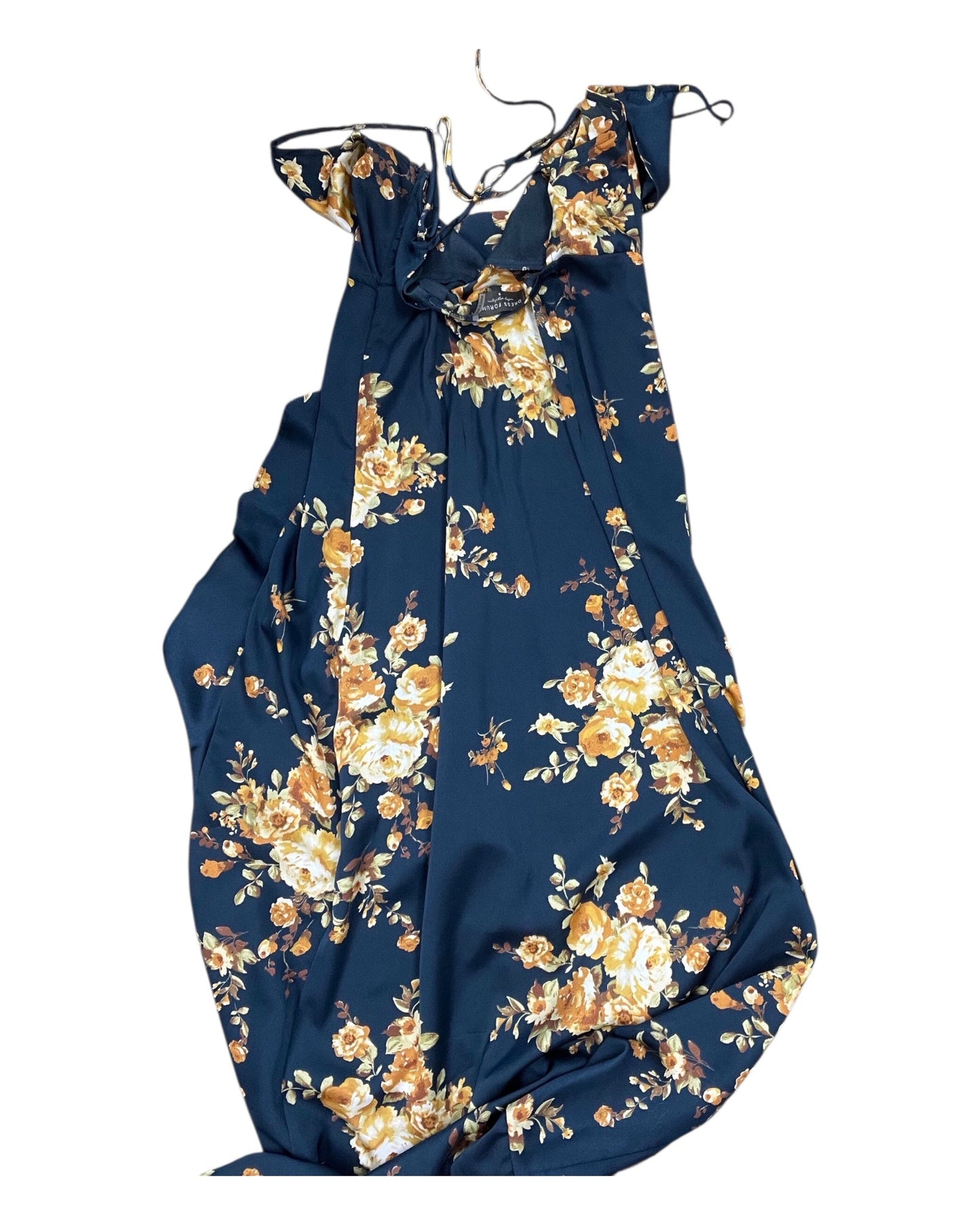 Dress Casual Maxi By Dress Forum In Blue & Yellow, Size:S