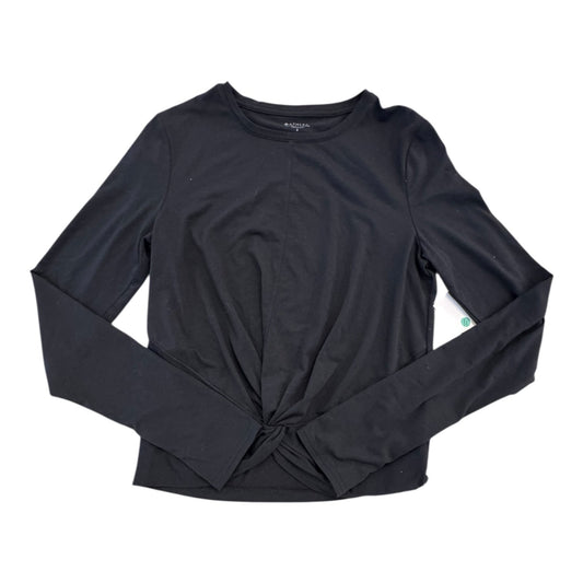 Athletic Top Ls Crewneck By Athleta In Black, Size:Xs