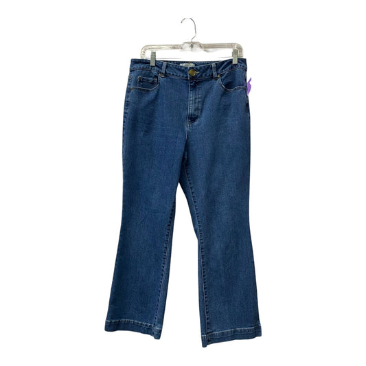Jeans Flared By Rachel Zoe In Blue Denim, Size:12