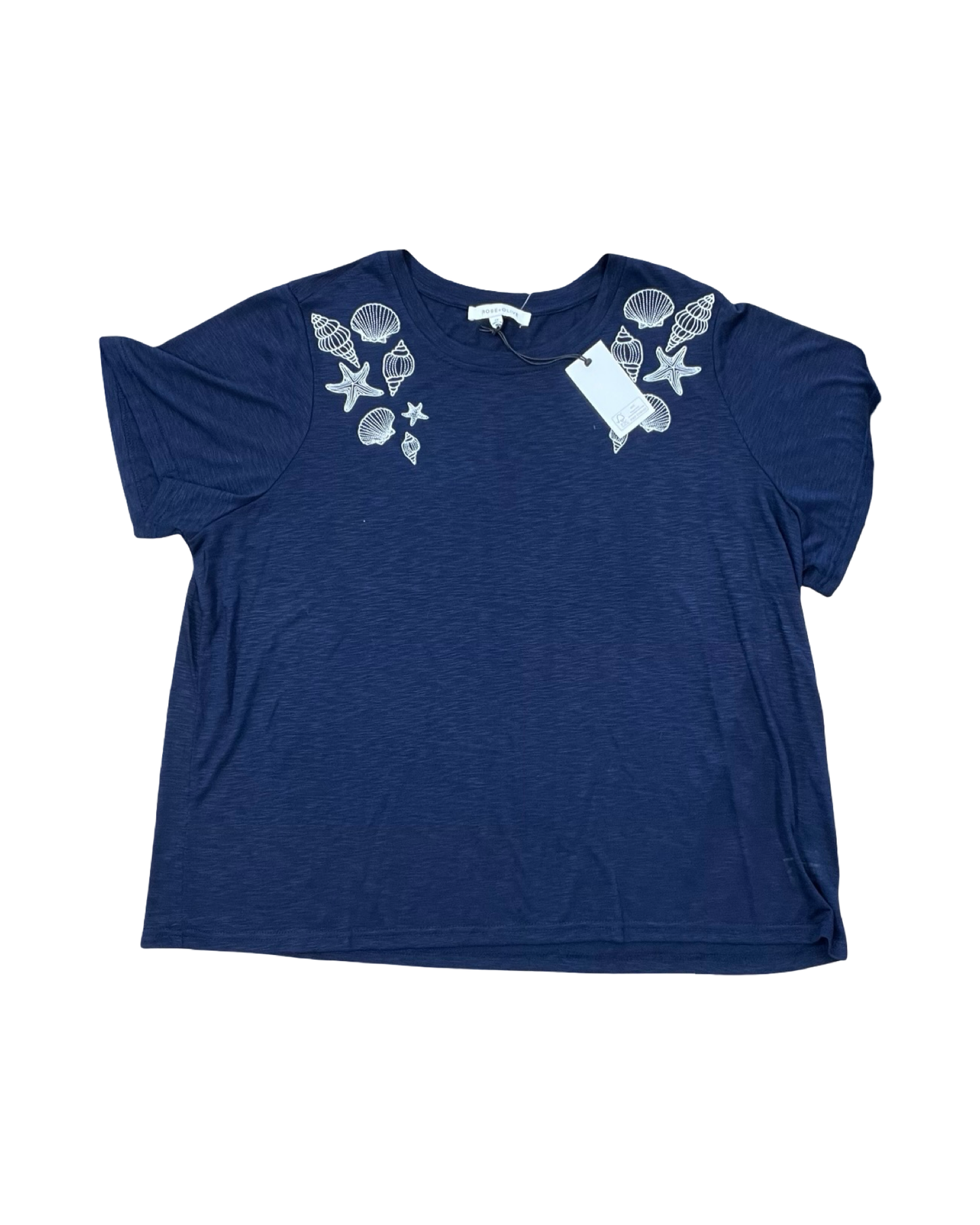 Top Ss By Rose And Olive In Navy, Size:2X