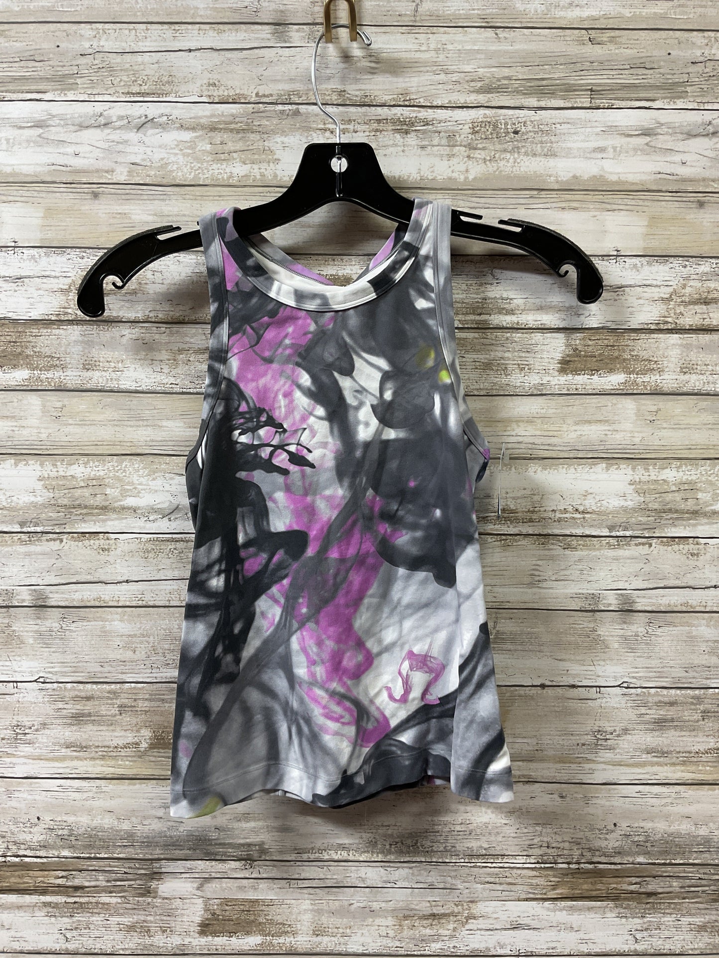 Athletic Tank Top By Lululemon In Grey & Purple, Size:4
