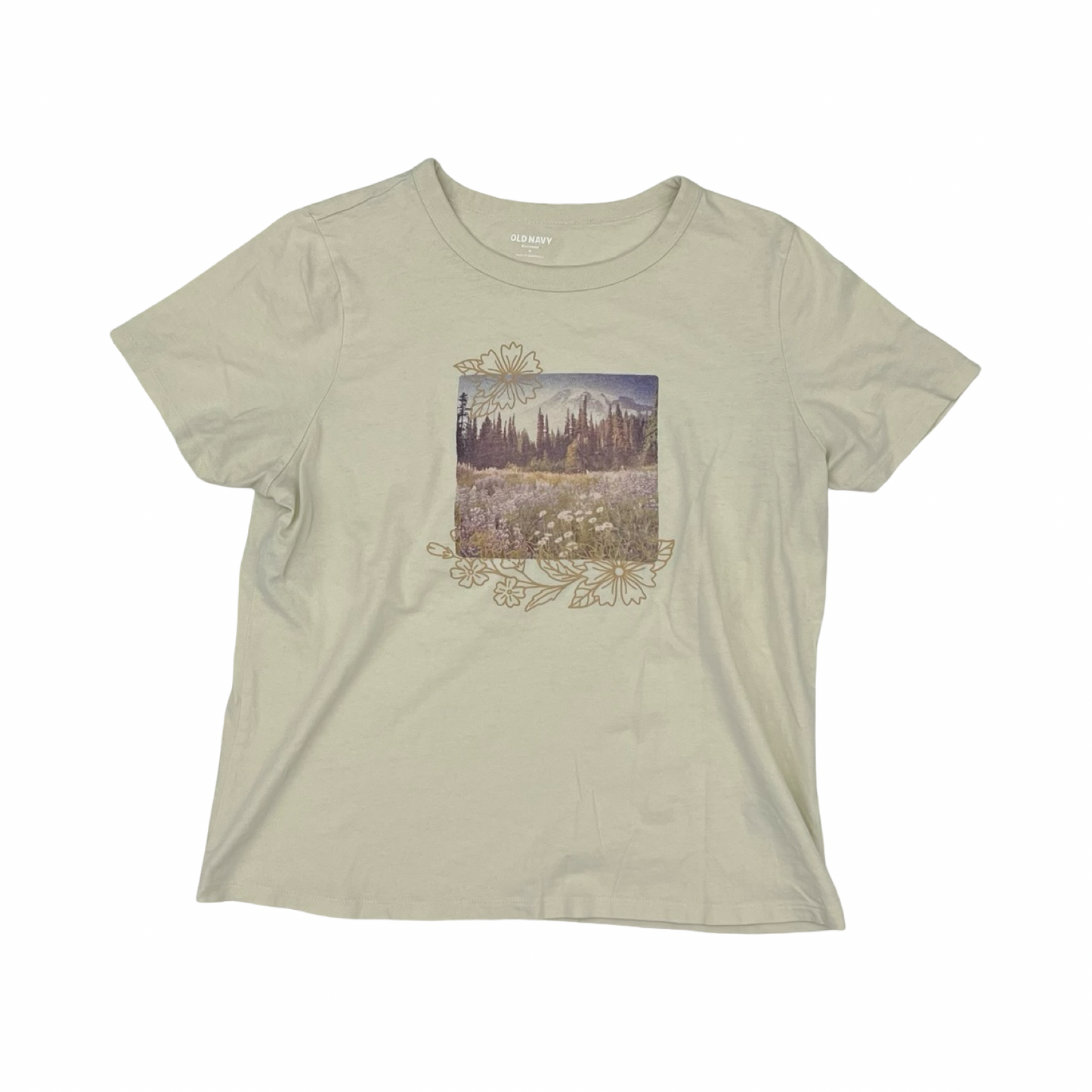 Top Ss By Old Navy In Cream, Size:M