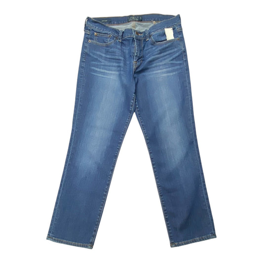 Jeans Cropped By Lucky Brand In Blue Denim, Size:10