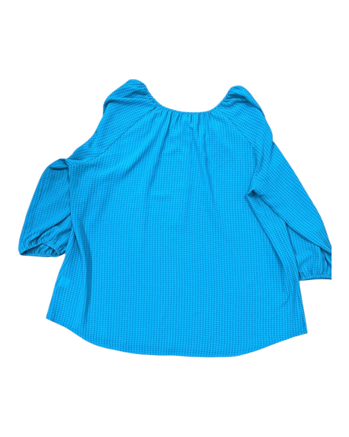 Top 3/4 Sleeve By Croft And Barrow In Teal, Size:Xl