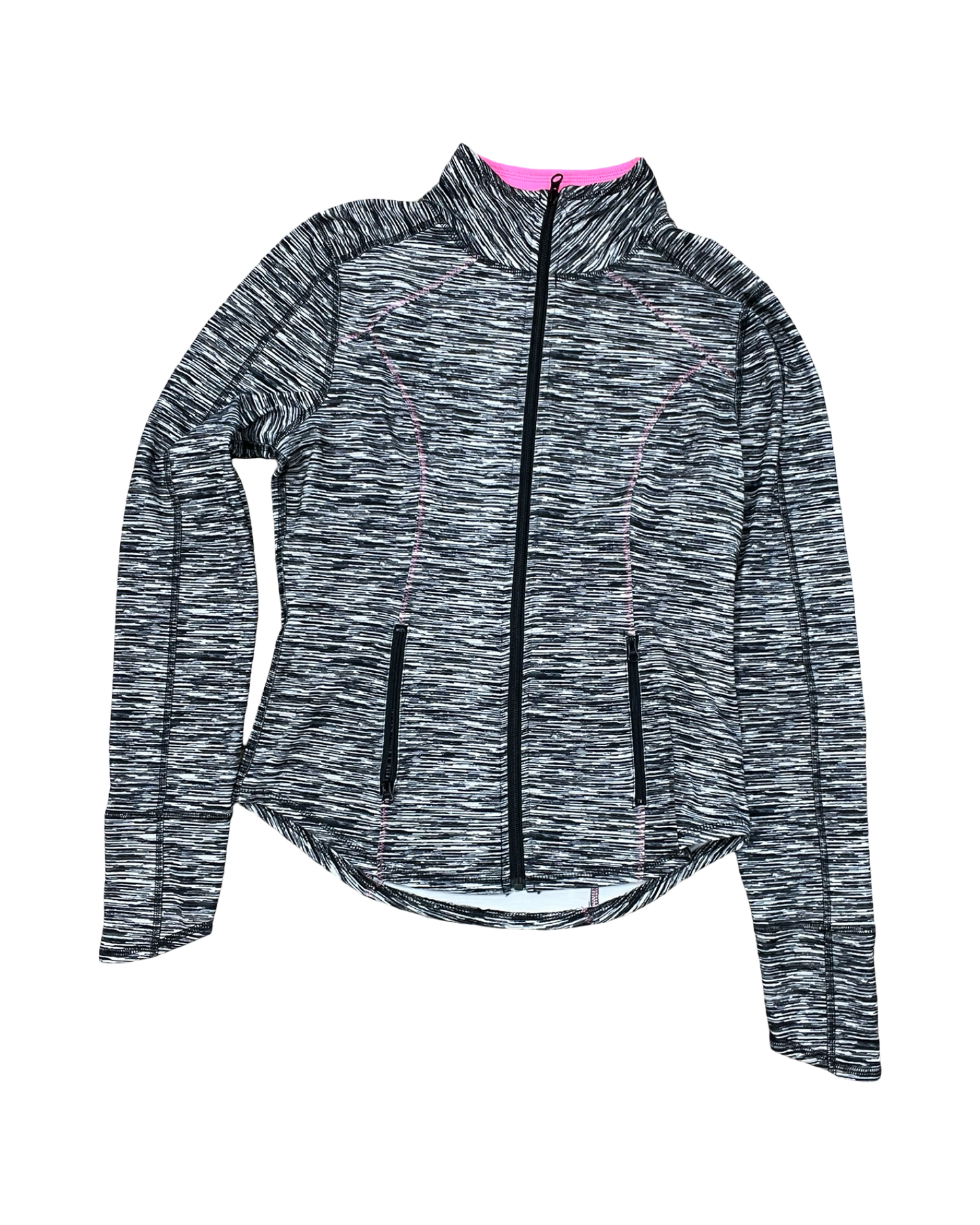 Athletic Jacket By Maurices In Black & White, Size:M