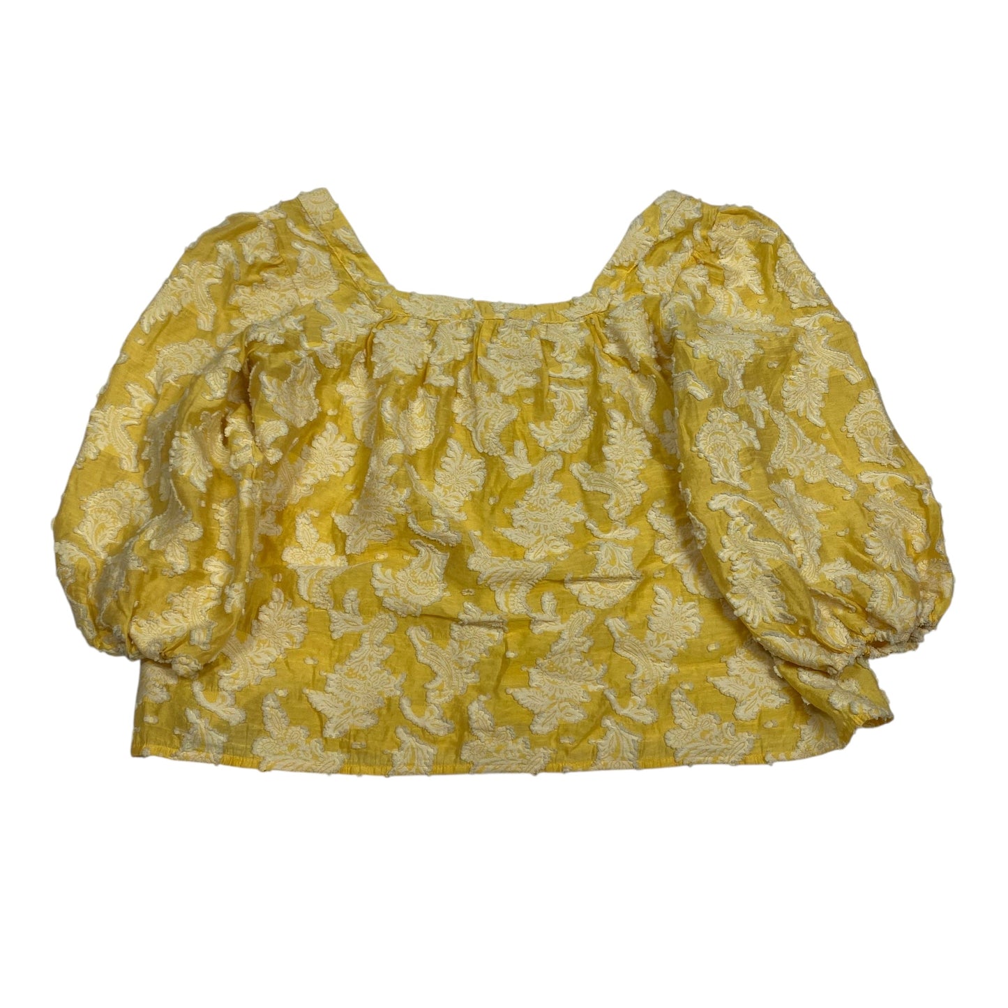 Top Ss By Anthropologie In Yellow, Size:Xs
