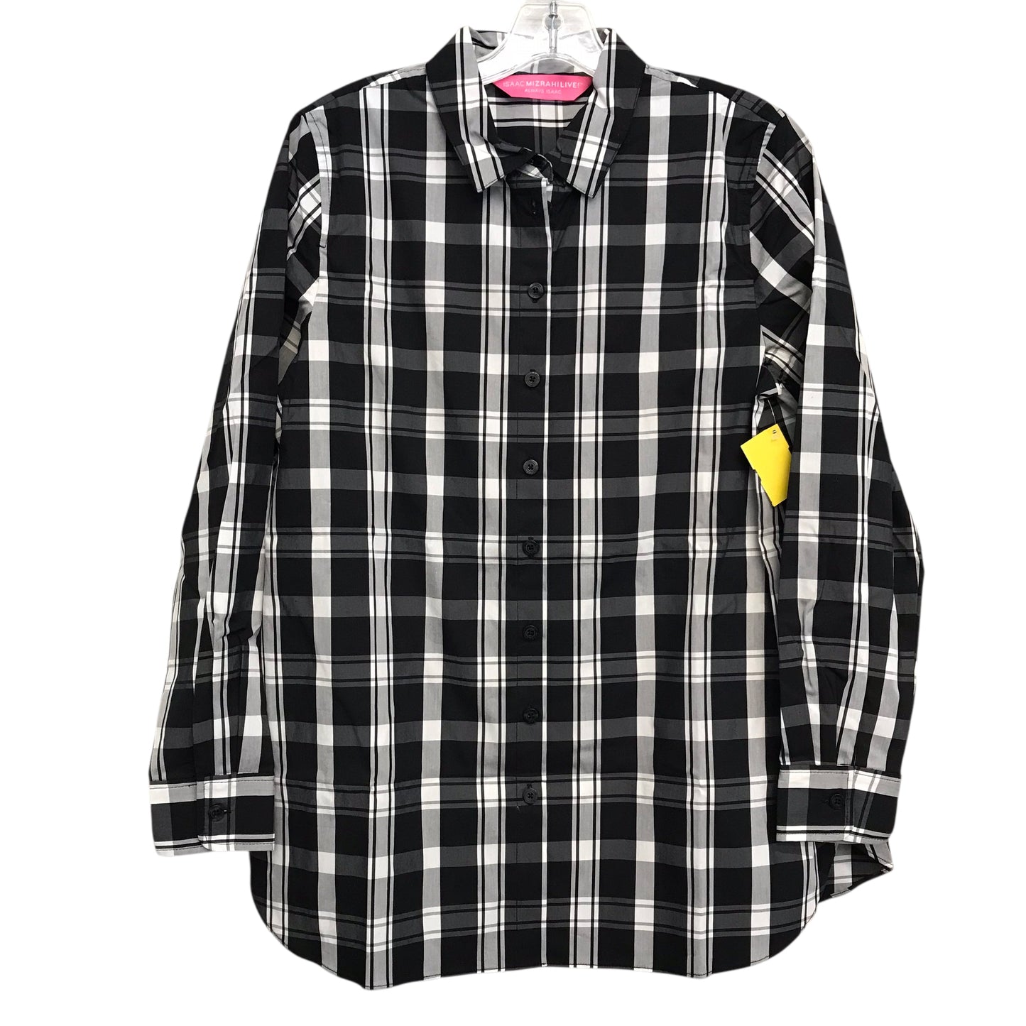 Top Ls By Isaac Mizrahi Live Qvc In Plaid Pattern, Size:S