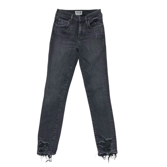 Jeans Skinny By Agolde In Black Denim, Size:0