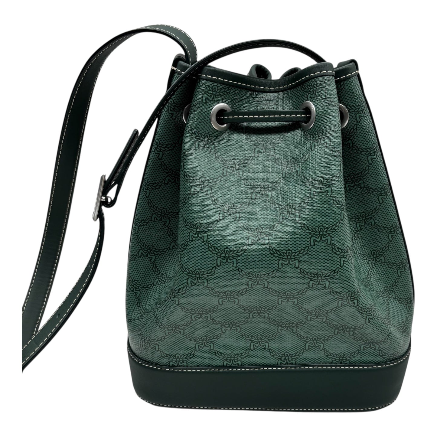 Crossbody Luxury Designer By Mcm In Green, Size:Medium