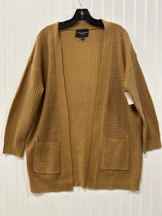 Sweater Cardigan By Ambiance Apparel In Brown, Size:M