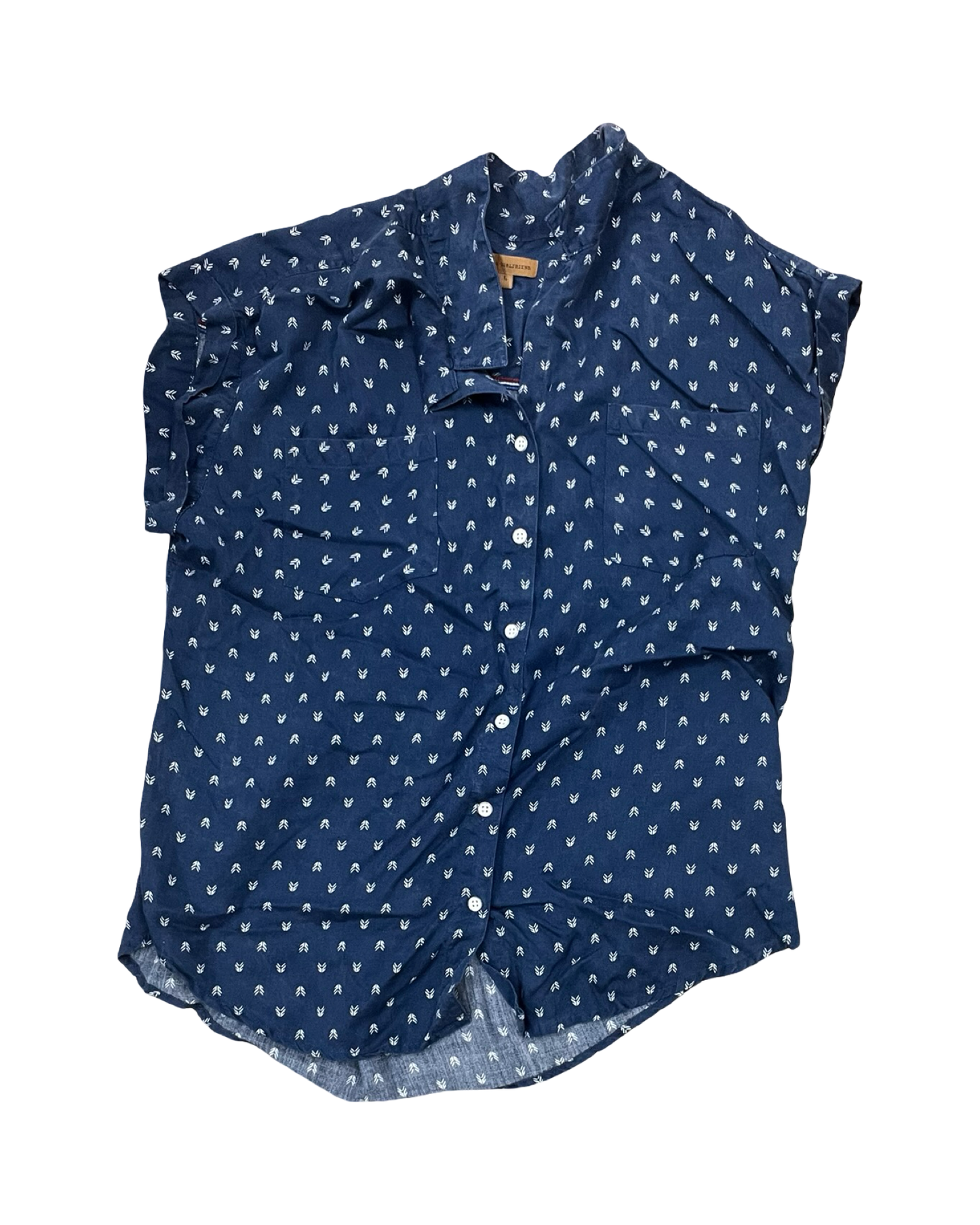Top Ss By Jachs Girlfirend In Navy, Size:L