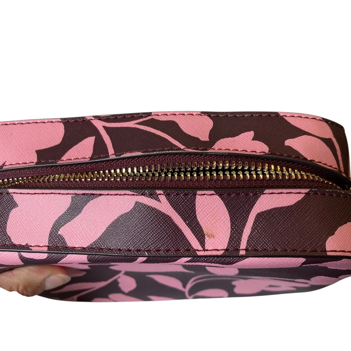 Crossbody Designer By Kate Spade In Maroon, Size:Medium