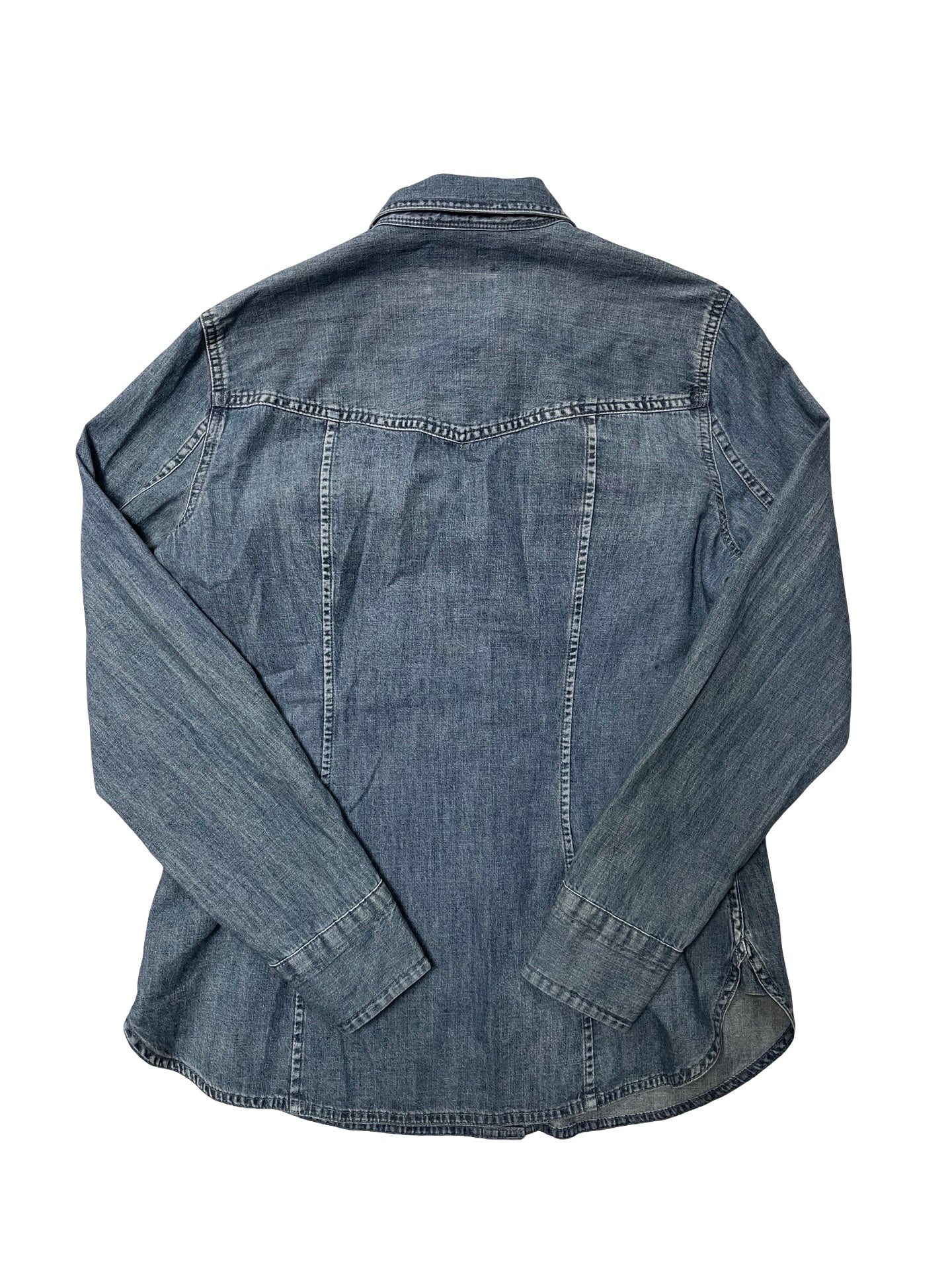 Top Ls By J. Crew In Blue Denim, Size:S