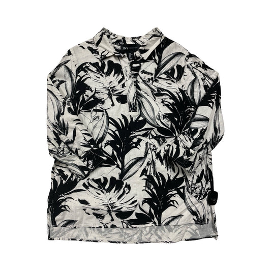 Top Ls By Jones New York In Black & White, Size:Xl