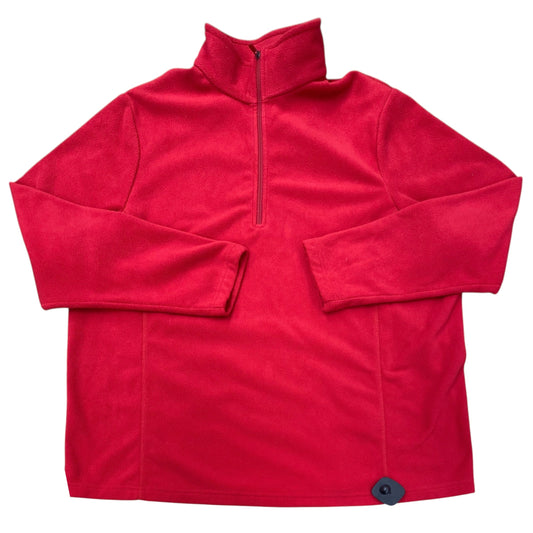 Athletic Fleece By Lands End In Red, Size:1X