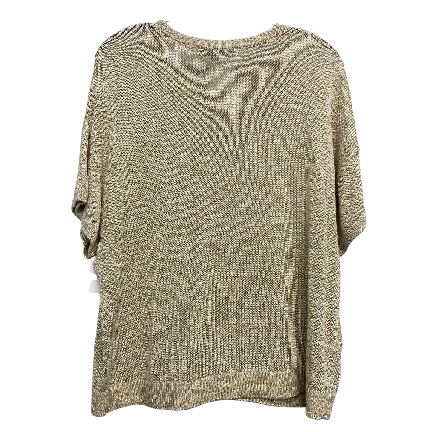 Sweater Ss By Loft In Gold, Size:1X