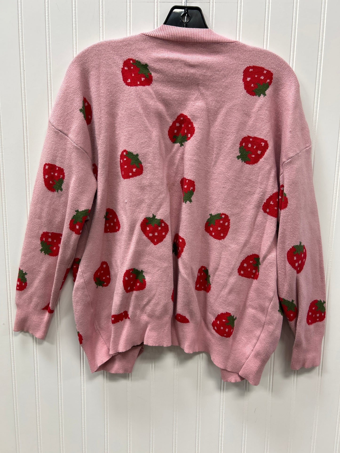 Cardigan By Clothes Mentor In Pink, Size:M