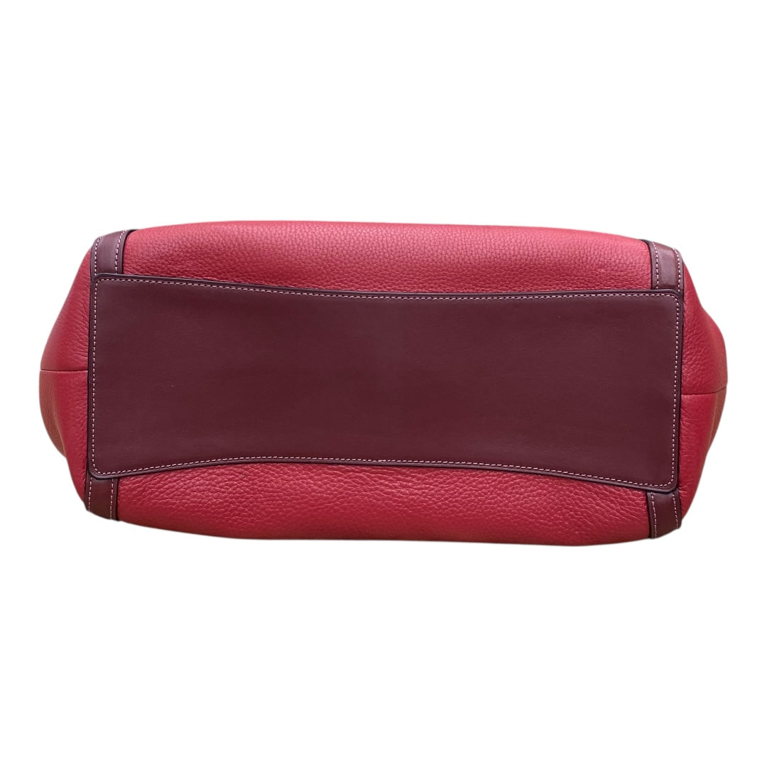 Handbag Designer By Coach In Red, Size:Large
