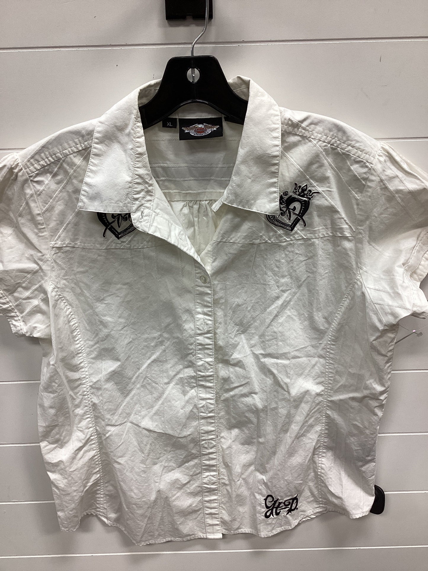 Top Ss By Harley Davidson In White, Size:Xl