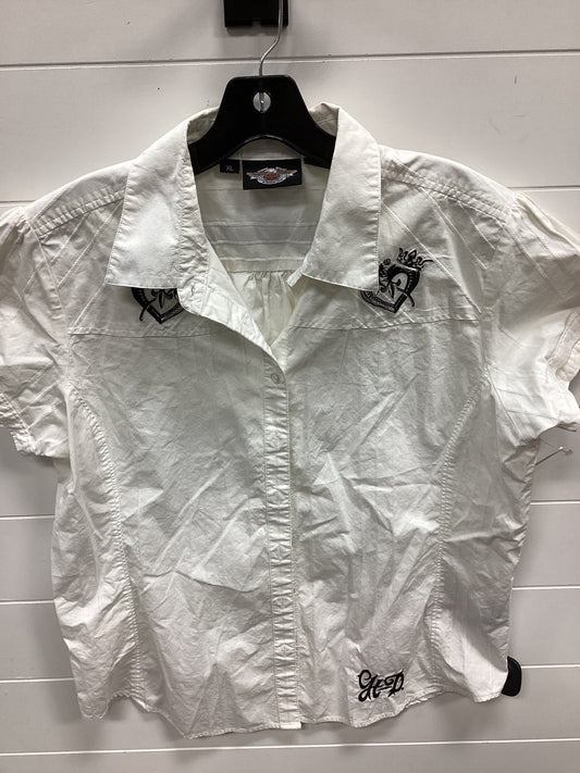 Top Ss By Harley Davidson In White, Size:Xl