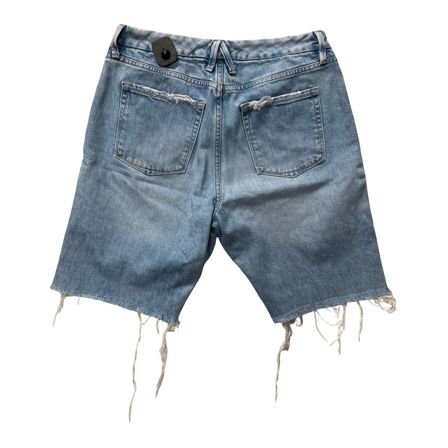 Shorts By Good American In Blue Denim, Size:8