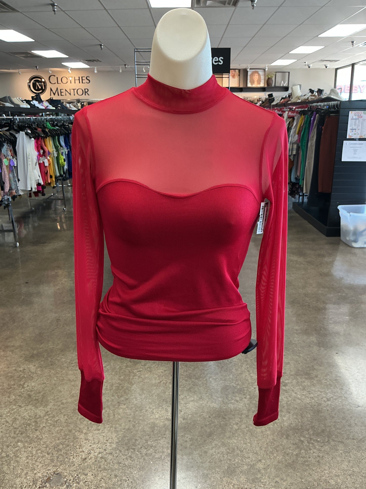 Top Ls By A Loves A In Red, Size:Xs