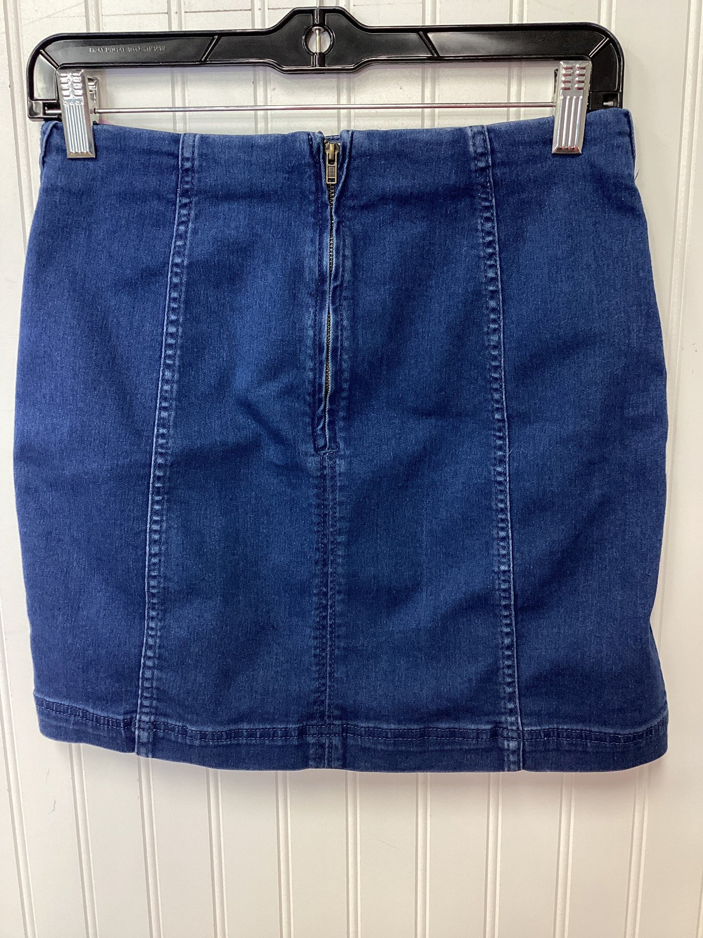 Skirt Mini & Short By Free People In Blue Denim, Size:6