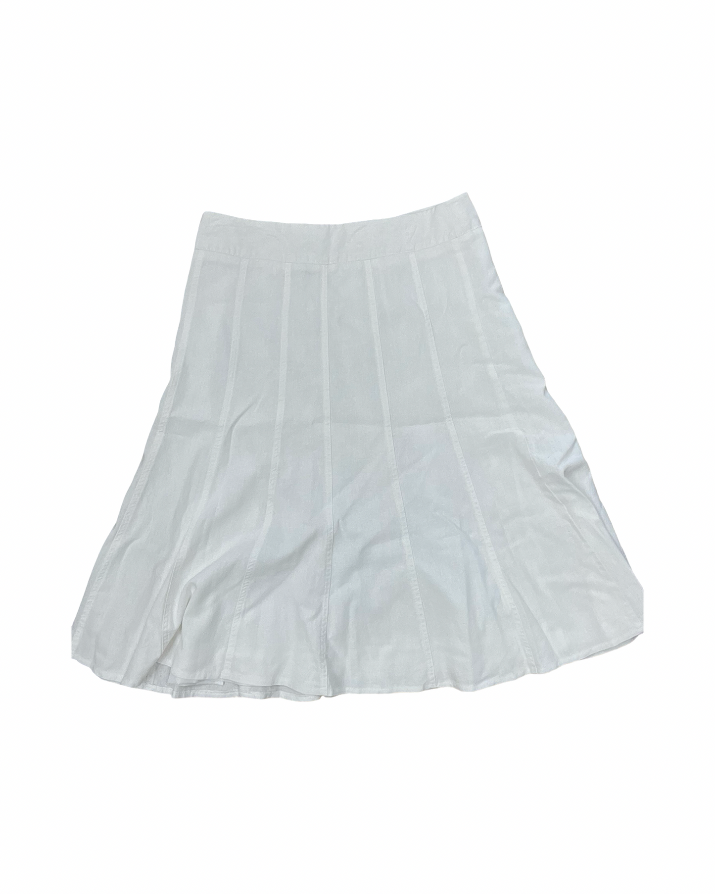 Skirt Maxi By Dressbarn In White, Size:10