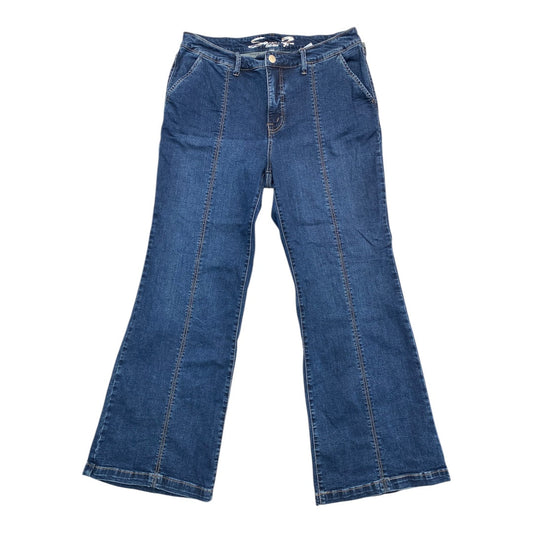 Jeans Boot Cut By Seven 7 In Blue Denim, Size:16