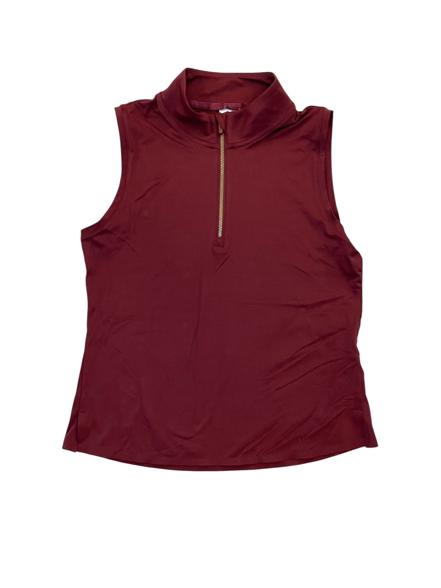 Athletic Tank Top By Cma In Maroon, Size:M