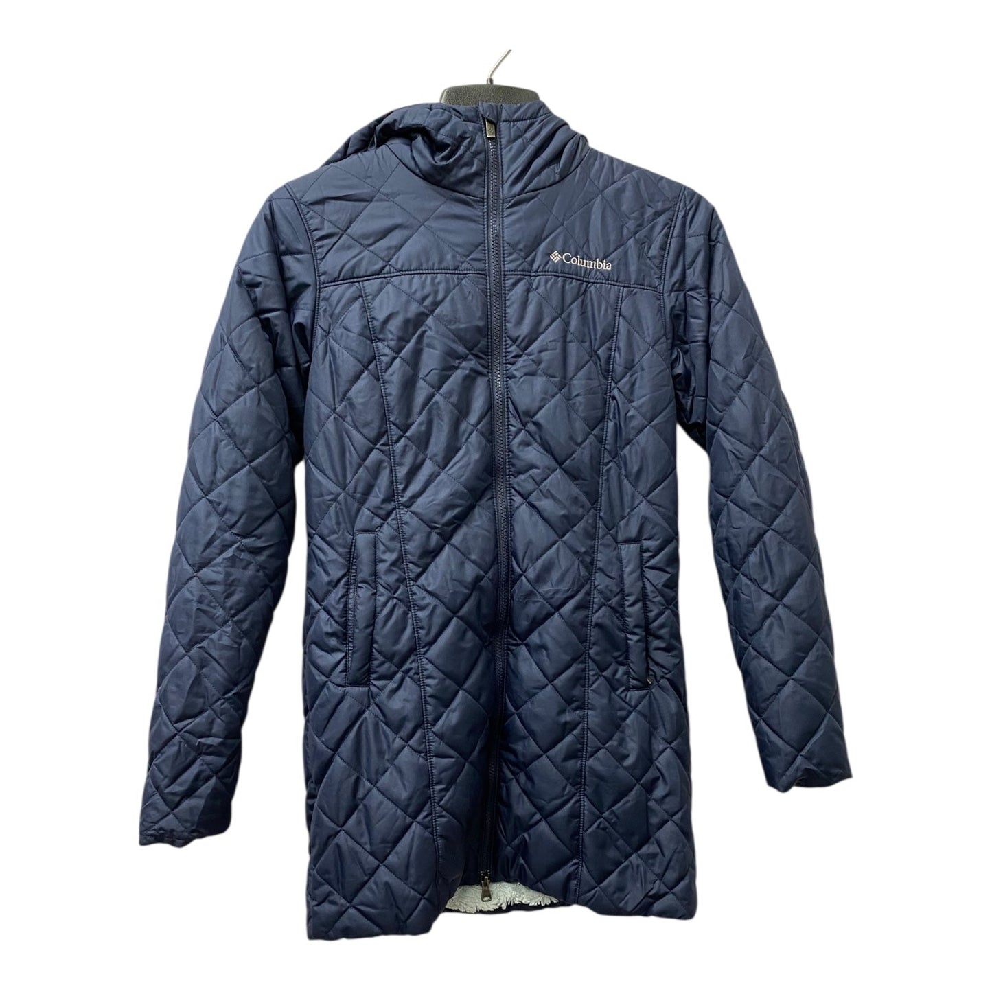 Coat Puffer & Quilted By Columbia In Blue, Size:Xs